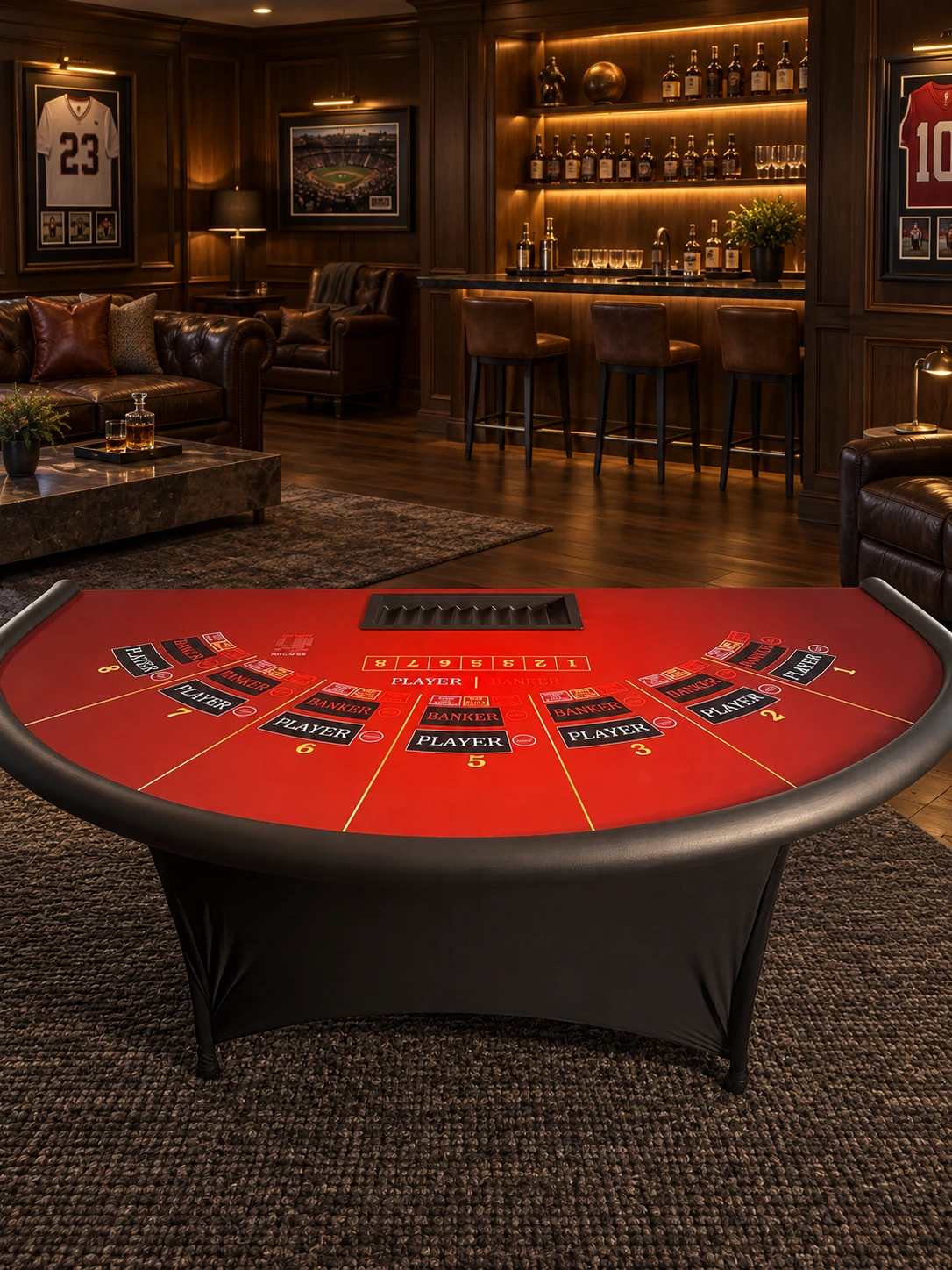 Baccarat Tables built by Hitman Custom Casino